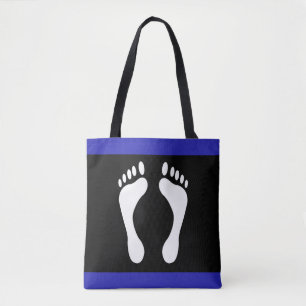 Tote Bag Drapeau de fierté de pied (empreinte de pied)
