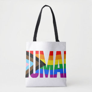 Tote Bag Drapeau de fierté d'inclusivité humaine