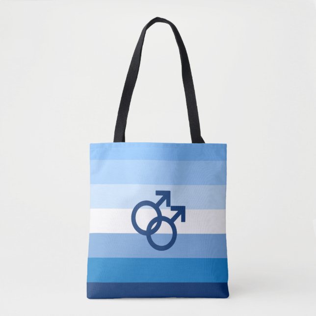 Tote Bag Drapeau de fierté gay MLM (Devant)