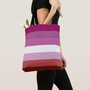 Tote Bag Drapeau de fierté lesbienne de SlipperyJoe's fémin