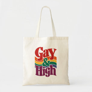Tote Bag Drapeau de fierté LGBTQ rétro gai et haut