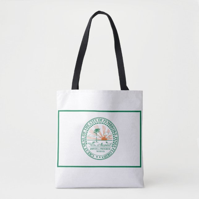 Tote Bag Drapeau de Fort Pembroke Pines, Floride (Devant)