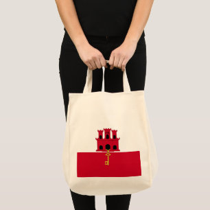 Tote Bag Drapeau de Gibraltar