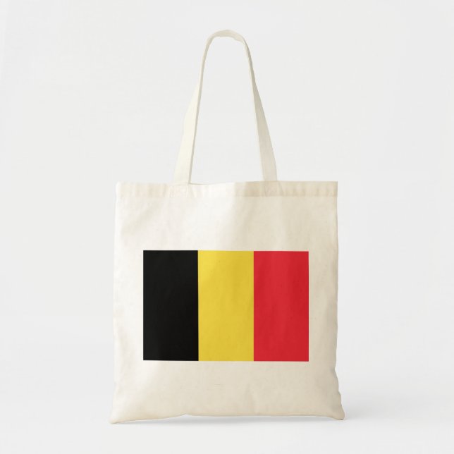 Tote Bag Drapeau de la Belgique Budget Fourre-tout (Devant)