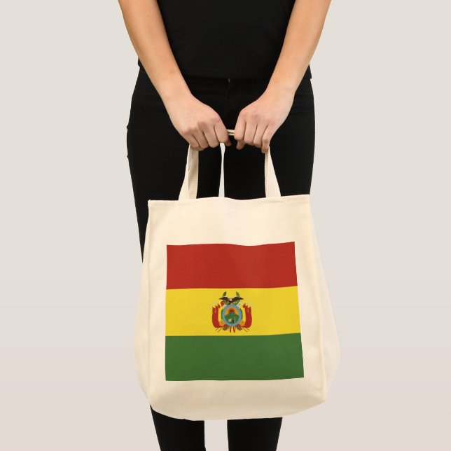 Tote Bag Drapeau de la Bolivie (Devant (produit))