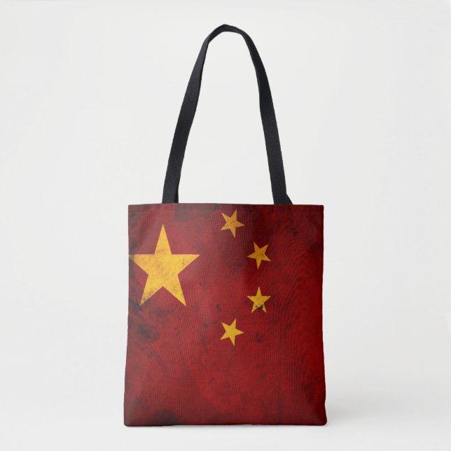 Tote Bag Drapeau de la Chine (Devant)