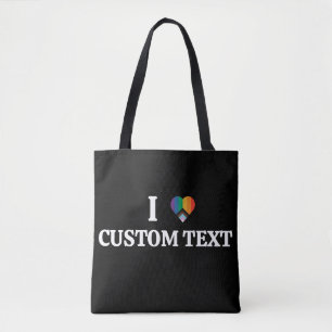 Tote Bag Drapeau de la fierté personnalisé LGBTQ Amour Arc-