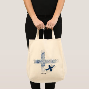 Tote Bag Drapeau de la Finlande