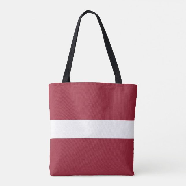 Tote Bag Drapeau de la Lettonie (Dos)