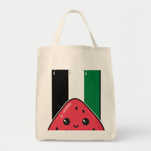 Tote Bag Drapeau de la Palestine mignonne avec Palestin san