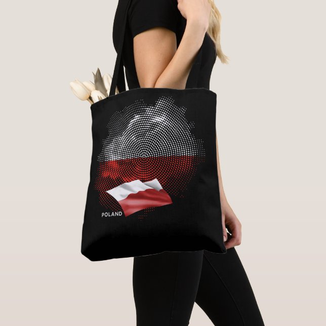Tote Bag Drapeau de la Pologne (De près)