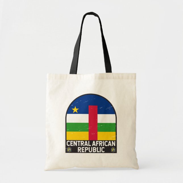 Tote Bag Drapeau de la République Centrafricaine Emblème dé (Devant)