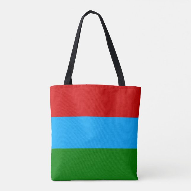 Tote Bag Drapeau de la République de Karelia (Dos)