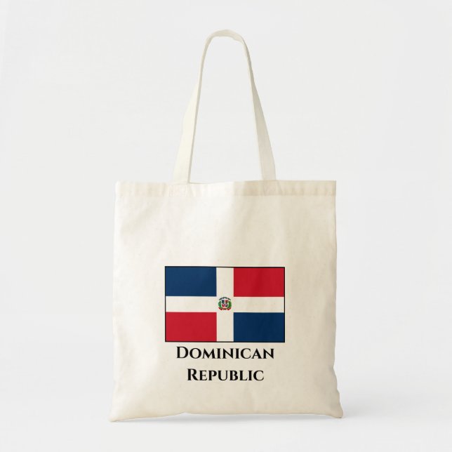 Tote Bag Drapeau de la République Dominicaine (Devant)
