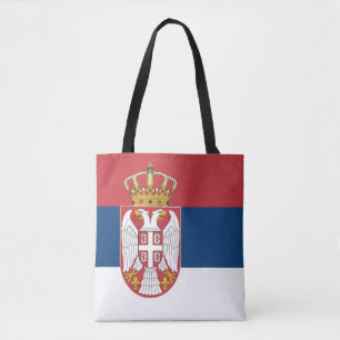 Tote Bag Drapeau de la Serbie