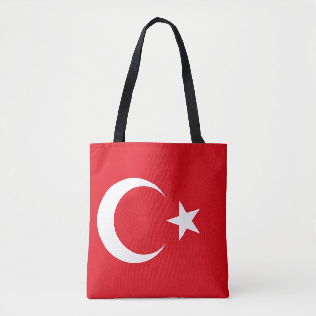 Tote Bag Drapeau de la Turquie (Devant)