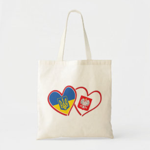 Tote Bag Drapeau de l'aigle ukrainien et polonais