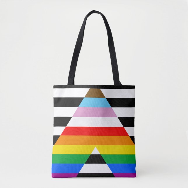 Tote Bag Drapeau de l'Ally Pride de progression LGBTQ (Devant)