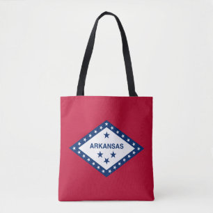 Tote Bag Drapeau de l'Arkansas
