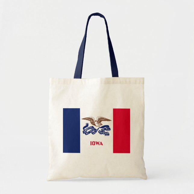 Tote Bag Drapeau de l'État de l'Iowa (Devant)
