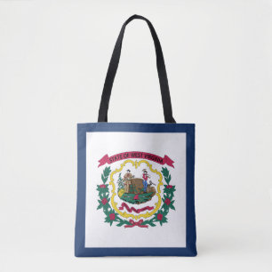 Tote Bag Drapeau de l'État de Virginie-Occidentale
