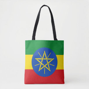 Tote Bag Drapeau de l'Éthiopie