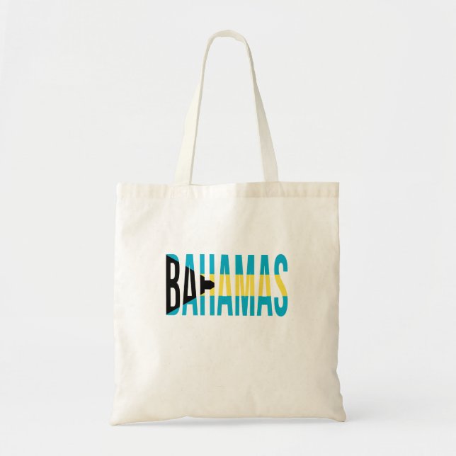 Tote Bag Drapeau de l'île de vacances des Bahamas (Devant)