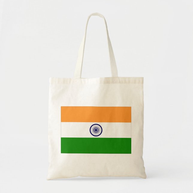 Tote Bag Drapeau de l'Inde (Devant)