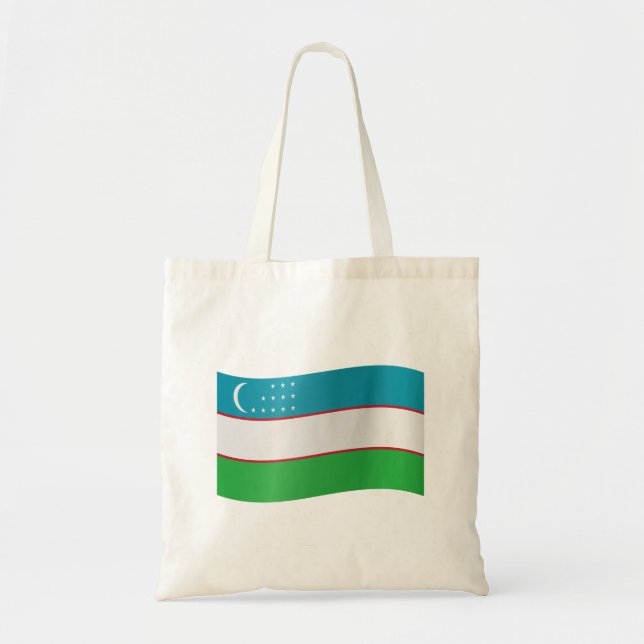 Tote Bag Drapeau de l'Ouzbékistan (Devant)