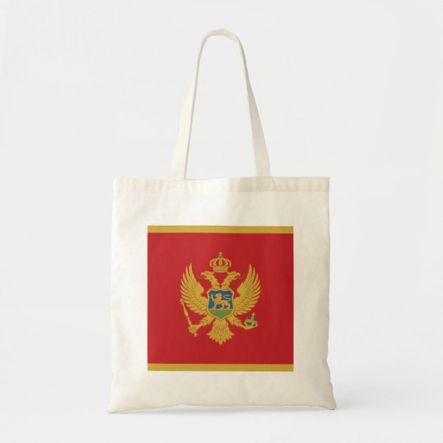 Tote Bag Drapeau de Monténégro (Devant)