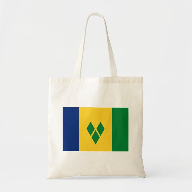 Tote Bag Drapeau de Saint-Vincent (Devant)