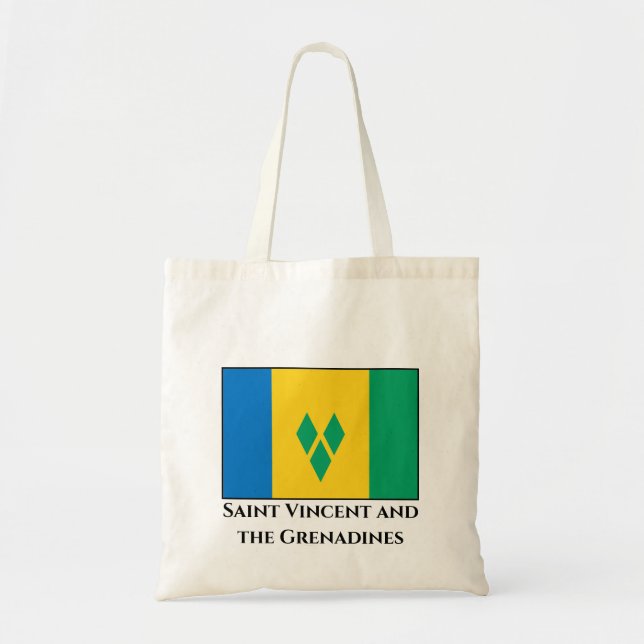 Tote Bag Drapeau de Saint-Vincent-et-les Grenadines (Devant)