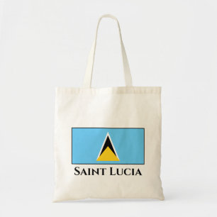 Tote Bag Drapeau de Sainte-Lucie