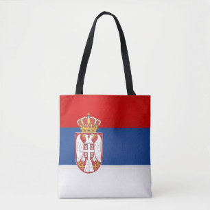 Tote Bag Drapeau de Serbie cool