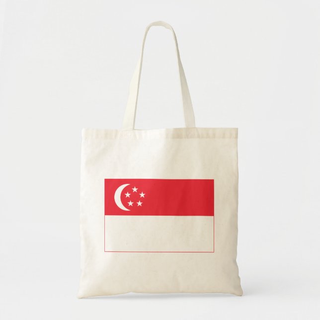 Tote Bag Drapeau de Singapour (Devant)