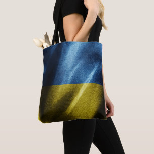 Tote Bag Drapeau de soie ukrainien