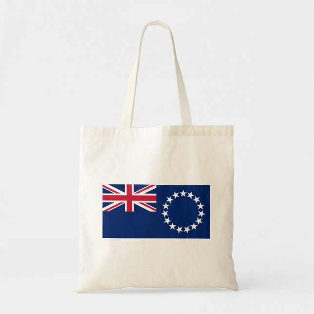 Tote Bag Drapeau des Îles Cook (Devant)