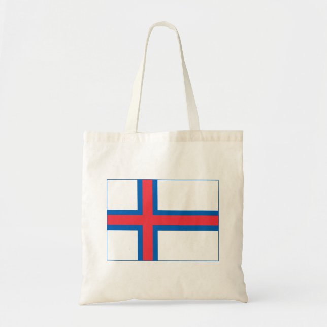 Tote Bag Drapeau des îles Féroé (Devant)