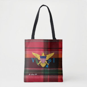 Tote Bag Drapeau des îles Vierges américaines Ste Croix U