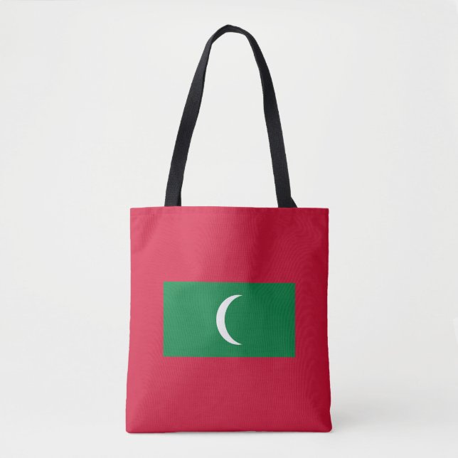 Tote Bag Drapeau des Maldives (Devant)