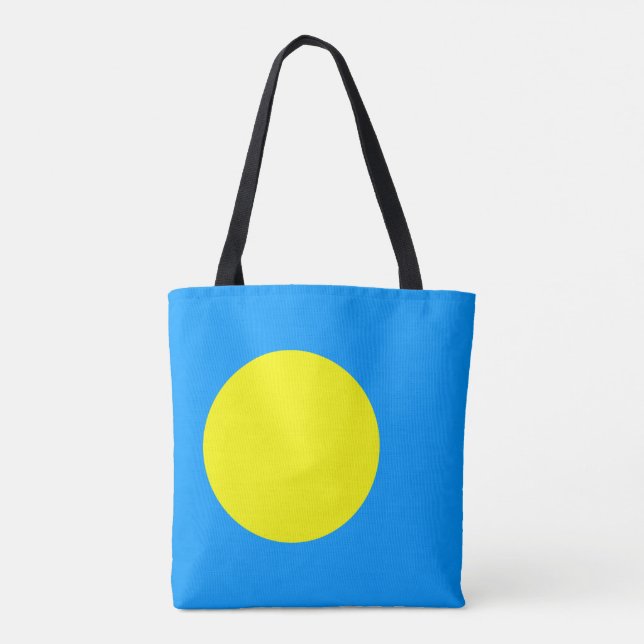 Tote Bag Drapeau des Palaos (Dos)