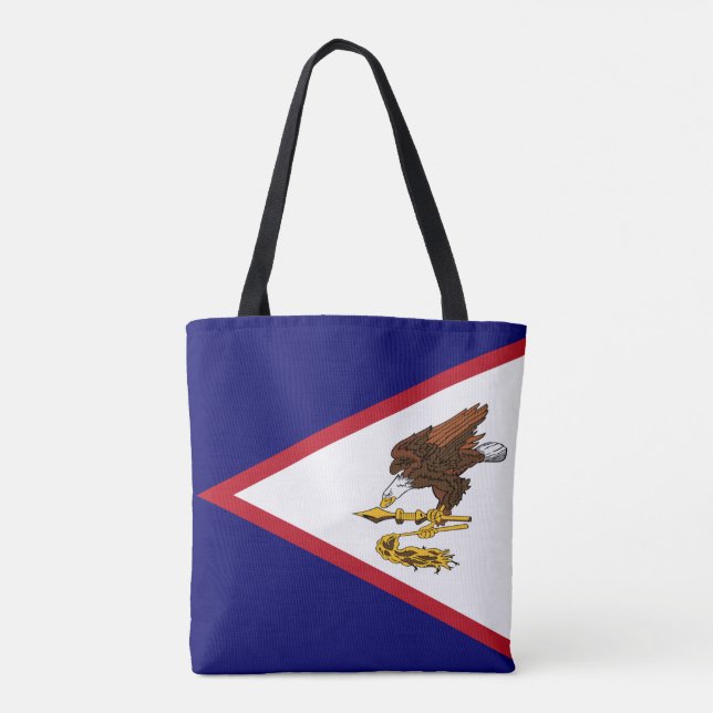 Tote Bag Drapeau des Samoa américaines patriotiques (Dos)