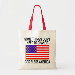 Tote Bag Drapeau des USA aucun besoin de changement
