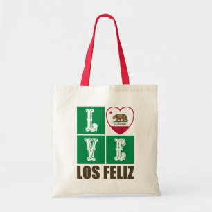 Tote Bag Drapeau d'État de Californie Coeur Los Feliz