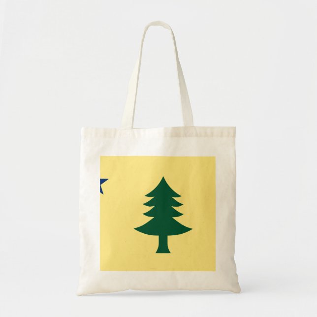 Tote Bag Drapeau d'État du Maine 1901 (Devant)