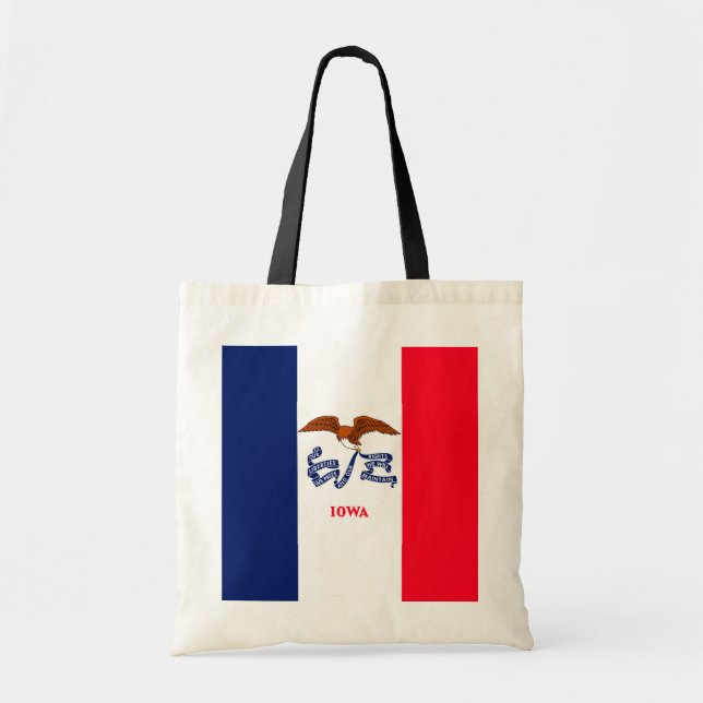 Tote Bag Drapeau d'État Iowa (Devant)