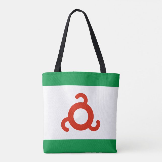 Tote Bag Drapeau d'Ingoushetie (Dos)