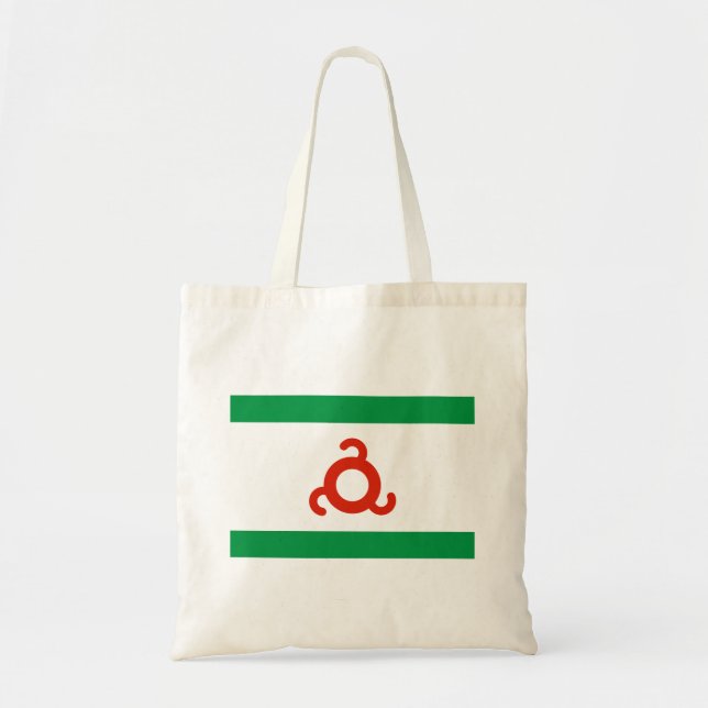 Tote Bag Drapeau d'Ingushetia (Devant)