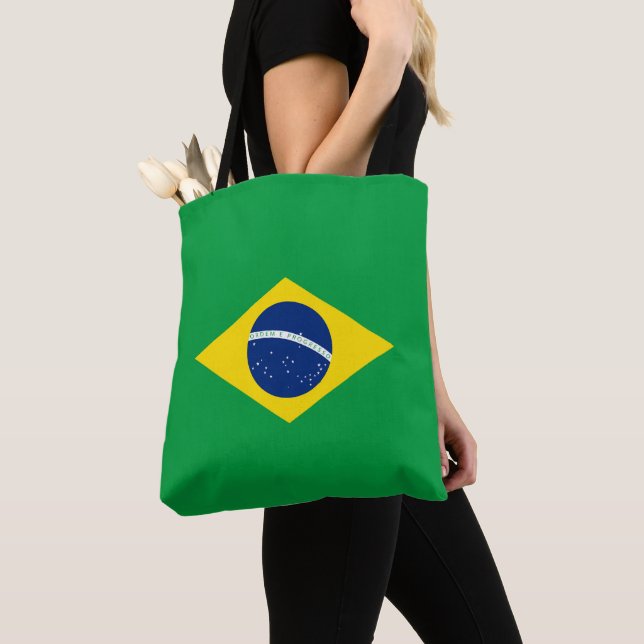 Tote Bag Drapeau du Brésil (De près)