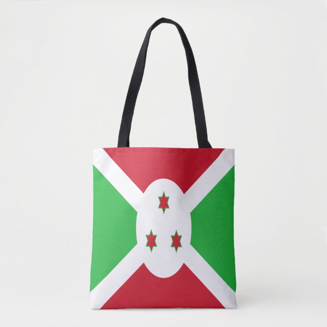 Tote Bag Drapeau du Burundi patriotique (Devant)